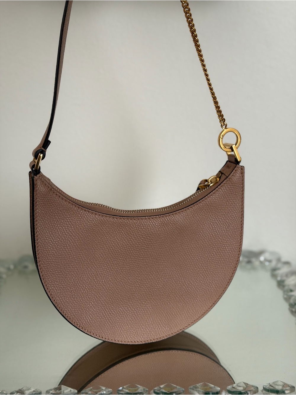 Valentino Garavani VLogo Signature Zip Up Mini Shoulder Bag - Picture 5 of 7